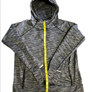 Woman’s Gap Fit Gray/Black long sleeve hoodie